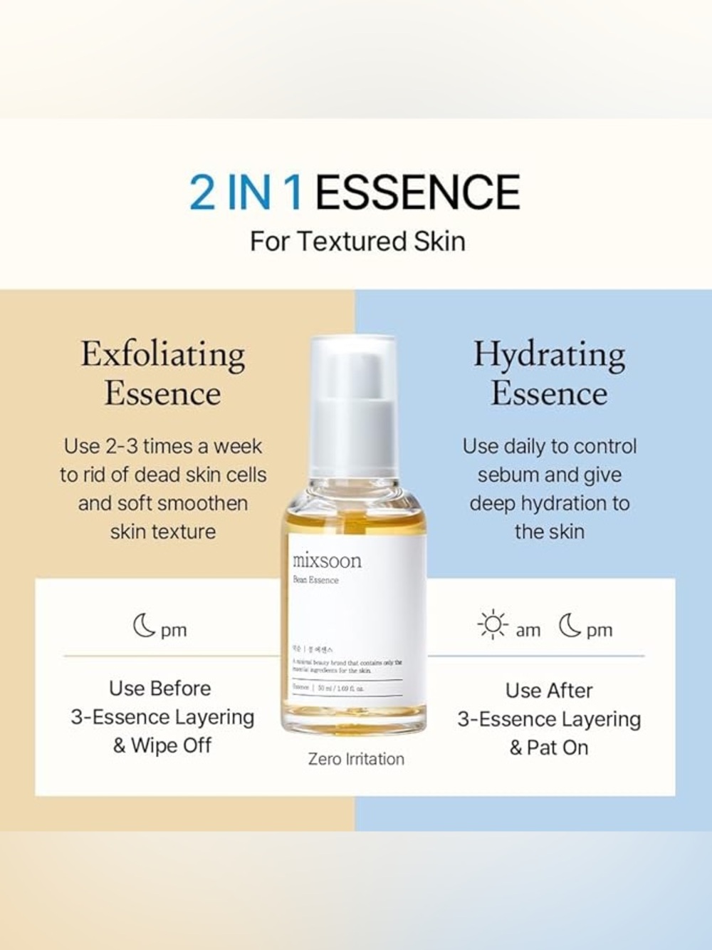 mixsoon Bean Essence Exfoliating, AHA Moisturizer for Hydrating - Picture 2 of 3
